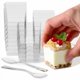 thumbnail image 1 of Vasitos de postre Exquisite 100 ml con cucharas – 400 unidades, 1 of 6