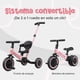 thumbnail image 3 of Triciclo multifuncional 5 en 1 Muvter Ride rosa, 3 of 5