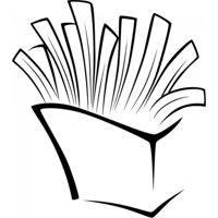 Rienda Libre Graphics - Decomural French Fries Kitchen Cafe Ws-15664