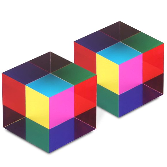 Set de 2 cubos CMY de 4 cm acrílico - ZhuoChiMall
