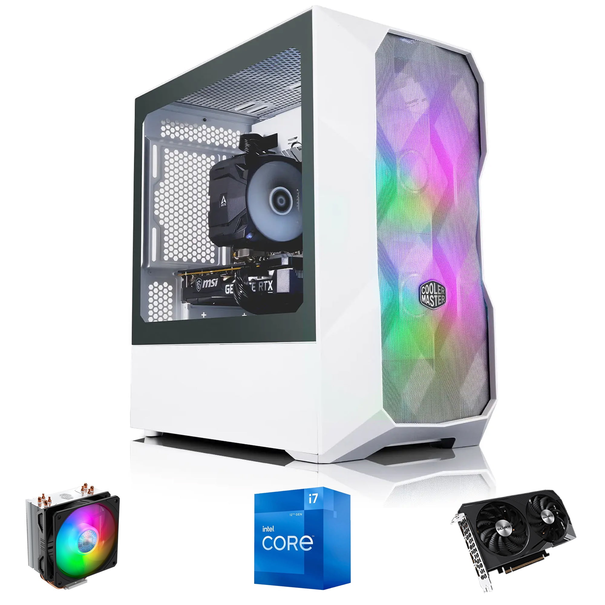 Pc Gamer Blanco Intel Core I7 12700 32Gb Ddr5 1Tb Rtx 4060 Wifi+Bt