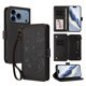 thumbnail image 1 of Funda Cartera Mariposa para [iPhone 18 Pro Max] con Soporte y Cremallera Negro, 1 of 6