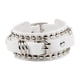 thumbnail image 4 of Pulsera De Cuero PU Con Remaches Ajustables Para Ciclismo, Mujeres Y Ni?as, Color Blanco, 4 of 5