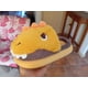 thumbnail image 3 of Pantuflas Niños De Felpa, Diseño Dinosaurio, Anime, Kawaii Color Amarillo Talla 28-29, 3 of 3