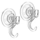 thumbnail image 1 of Ganchos con ventosa VIS'V para ducha pequeña, resistentes, 2 unidades, transparentes, 1 of 8