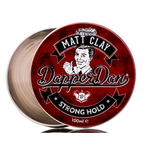 Dapper Dan Arcilla Para Peinar El Cabello Con Acabado Mate Y Control Del Frizz De Fijación Fuerte 3,4 Oz