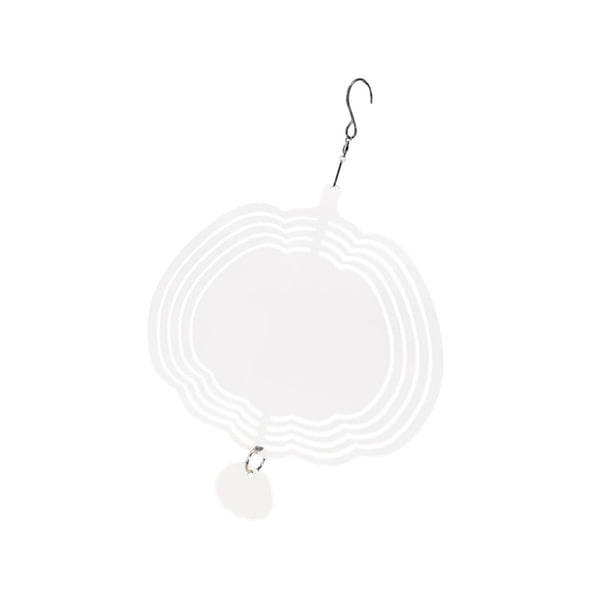 Campanas De Viento De Sublimación De Calor En Blanco, Artesanías De Metal Ahuecan Hacia Fuera La Calabaza De La Plataforma Giratoria De Viento
