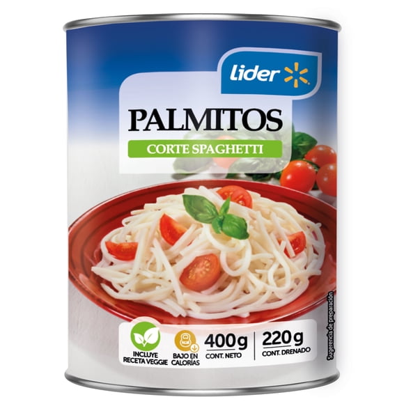 Palmitos Corte Spaghetti, Drenado 220 g - Neto g