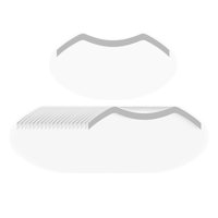 Magideal - 20 Pegatinas Desechables Para Protector Facial De Frente Para Dormitorio De Peluquería Y Estilista