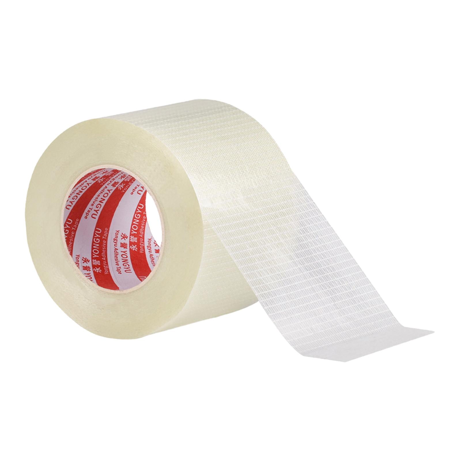 Magideal - Cinta De Fibra De Vidrio Reforzada, Cinta Para Flejar, Cinta De Envío Transparente. Cintas De Embalaje Reforzadas Para Encuadernaciones De Embalaje Pe 50mm 50 Metros