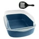 thumbnail image 4 of Caja de Arena para Gatos, Arenero, Contenedor, Caja de Arena Semicerrada, Caja de Arena para Gatos, Artículos para Mascotas para Animales Pequeños, Co Azul, 4 of 5