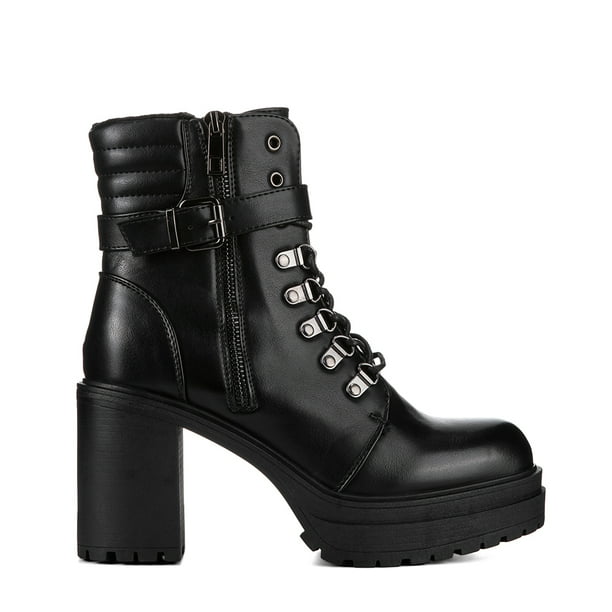Botin Negro Casual Mujer Weide CZY577