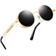 thumbnail image 1 of Gafas de sol Joopin redondas estilo steampunk retro con polarización UV400, 1 of 6