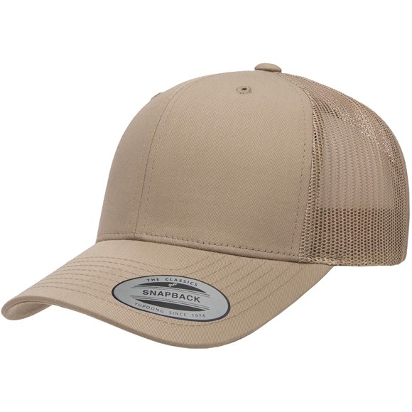 Gorra Yupoong YP Classics Retro Trucker caqui talla única