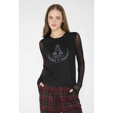 Atr - Polera Javiera Negro Negro L