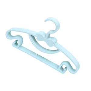 Magideal - Colgador De Ropa De 10 Piezas, Organizador De Guardarropa De Ahorro De Secado Para Sala De Estar, Faldas De Habitación Para Niños, De , Azul 29X17Cm