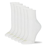 Sock Hue Mini Crew Para Mujer, Paquete De 6 Unidades, Color Blanco