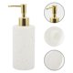 thumbnail image 5 of Dispensador de Jabón Clásico Cilíndrico de 1 Pieza para Hoteles 350ml Tono Blanco Dorado de Unique Bargains, 5 of 6