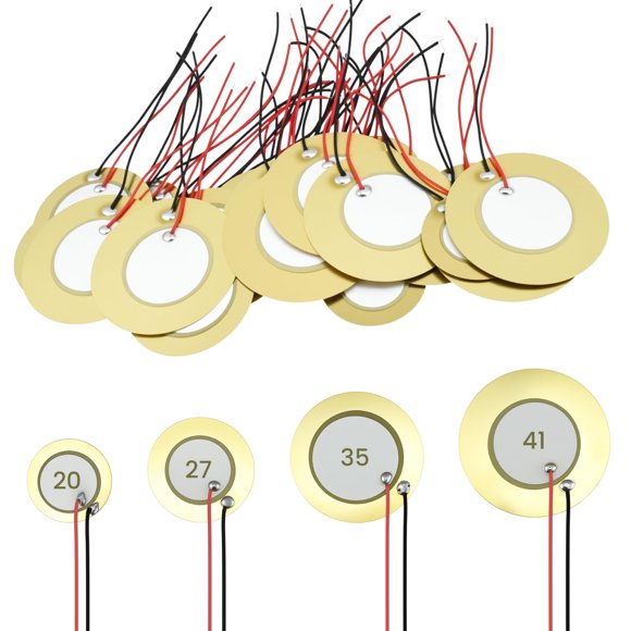 Disco piezoeléctrico SATUY 32 piezas 20/27/35/41 mm – sensor de captación