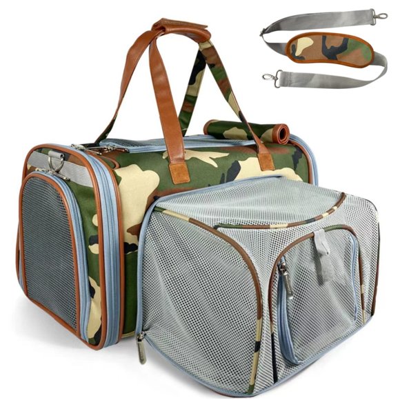 Transportín para mascotas Mr. Peanut's Gold Series Camo expandible