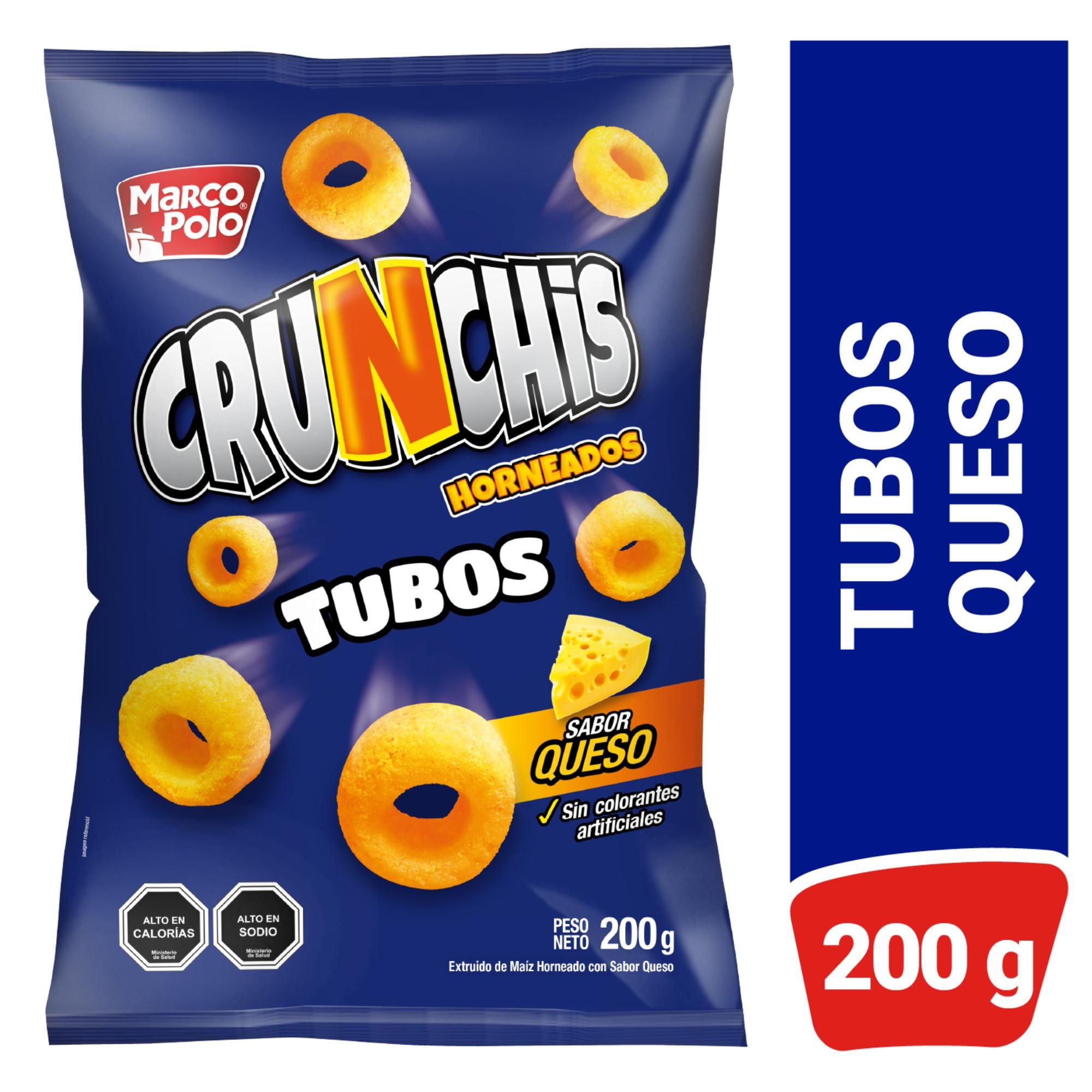 Suflés Crunchis Tubos Queso 200 g Marco Polo