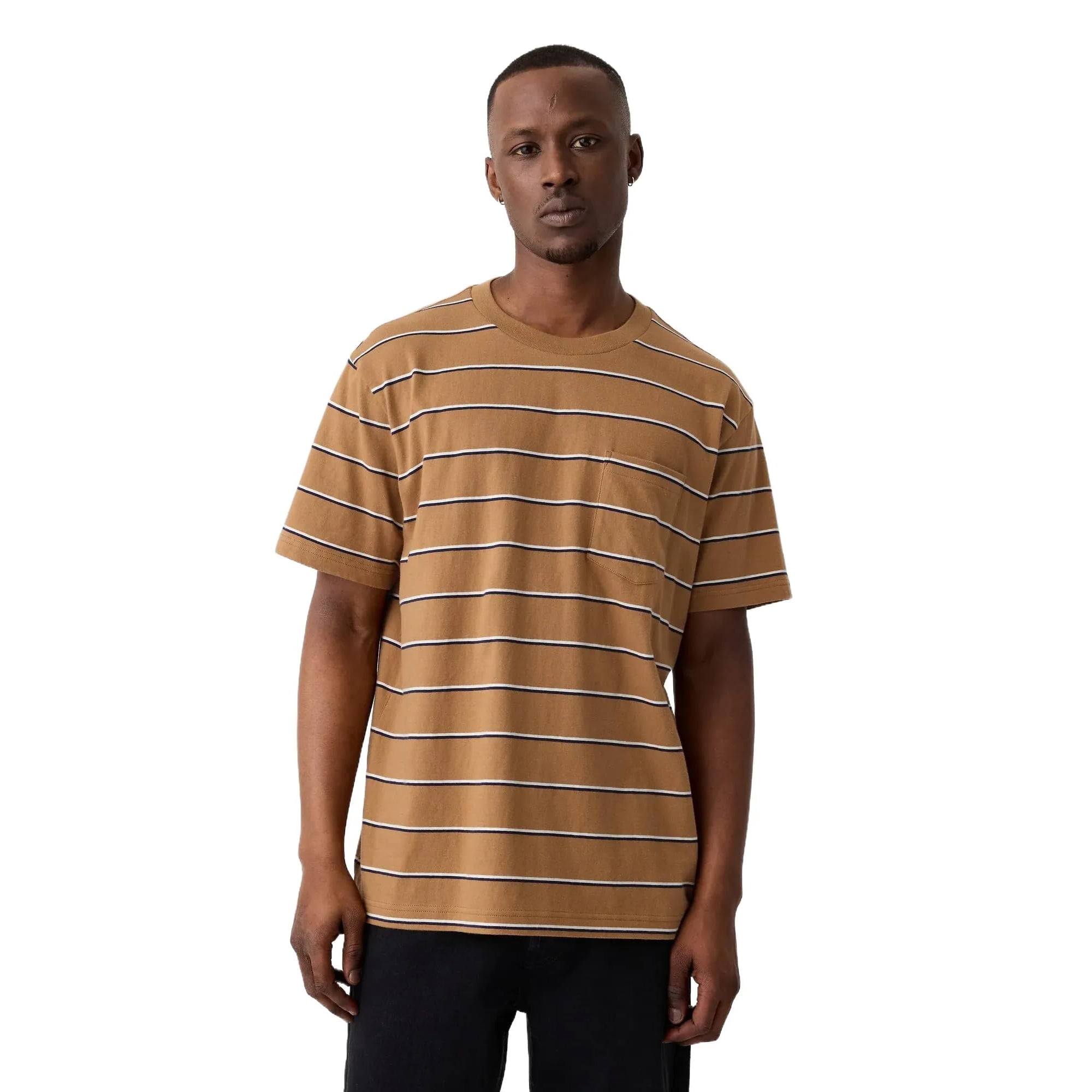 Remera Gap Para Hombre Con Bolsillo Y Estampado De Pretzel Xs