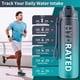 thumbnail image 2 of Botella de agua QLUR Motivational con pajita de 1 litro para gimnasio, 2 of 8