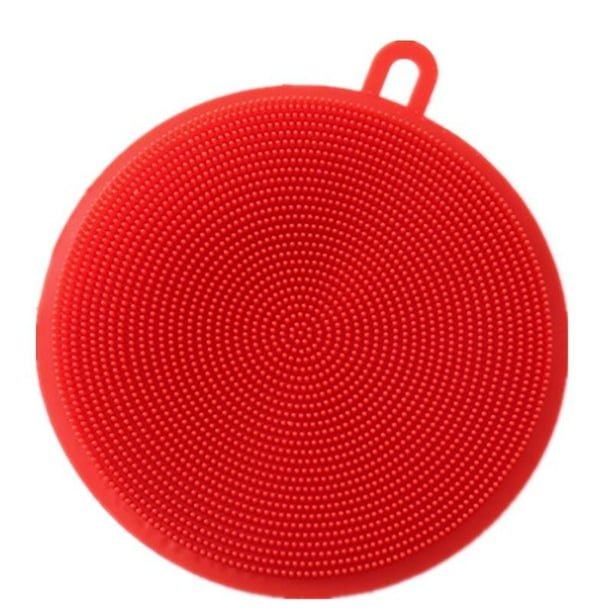 1pc Silicone Cleaning Brush Dishwashing Sponge Multi-functional Fruit Vegetable Cutlery Kitchenware Brushes Kitchen Tools