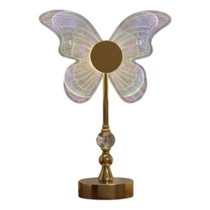 Genérico - Lámpara Mesa Decorativa Mariposa Etérea Adorno Elegante Jhn