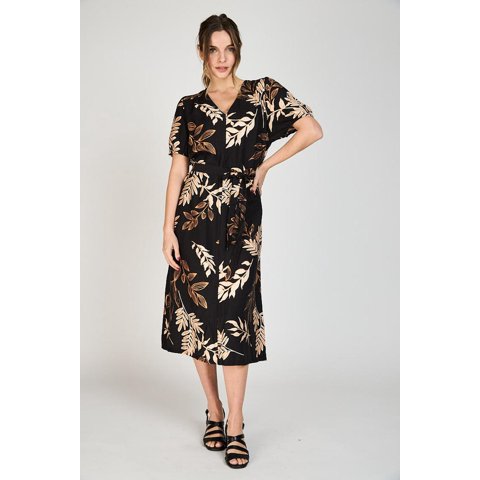 Vestido Tere Estampado Woman By Eclipse Negro S
