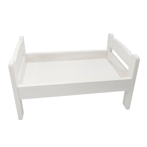 Bothyi - Accesorios De Fotografía Recién Nacido Cama Muebles Pequeños De Madera Para Niño Recién Nacido Blanco