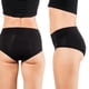 thumbnail image 2 of Ropa interior de época Bambody Heavy Flow para mujer, paquete de 6, color negro, talla grande, 2 of 7