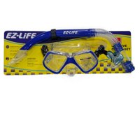 Mascara Y Snorkel Ez-Life Adulto Active 6050 Azul Silicona