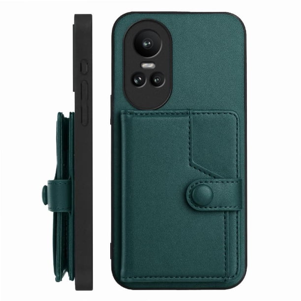 FOXDOCK Funda para OPPO Reno 10 pro con Bloqueo RFID - Diseño Elegante con Cierre de Botón