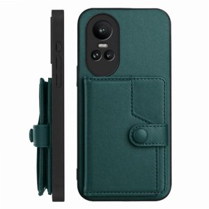 Foxdock Funda Para Oppo Reno 10 Pro Con Bloqueo Rfid - Diseño Elegante Con Cierre De Botón