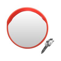 Magideal - Espejo Convexo Espejo De Esquina Espejo De Tráfico Espejo De Punto Ciego De Seguridad Supermercado Estacionamiento Gran Angular Oficina Espejo De Esta 45 Cm Al Aire Libre