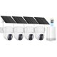 thumbnail image 1 of Cámaras de Seguridad Vivideye 4MP Inalámbricas Solares 128GB Paquete de 4, 1 of 9