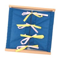 Magideal - Tablero Ocupado De Educación Temprana, Vestido De Aprendizaje, Habilidades Motoras Finas, Tablero De Actividades, Juguete De Viaje, Tablero Sensorial Corbata De Moño