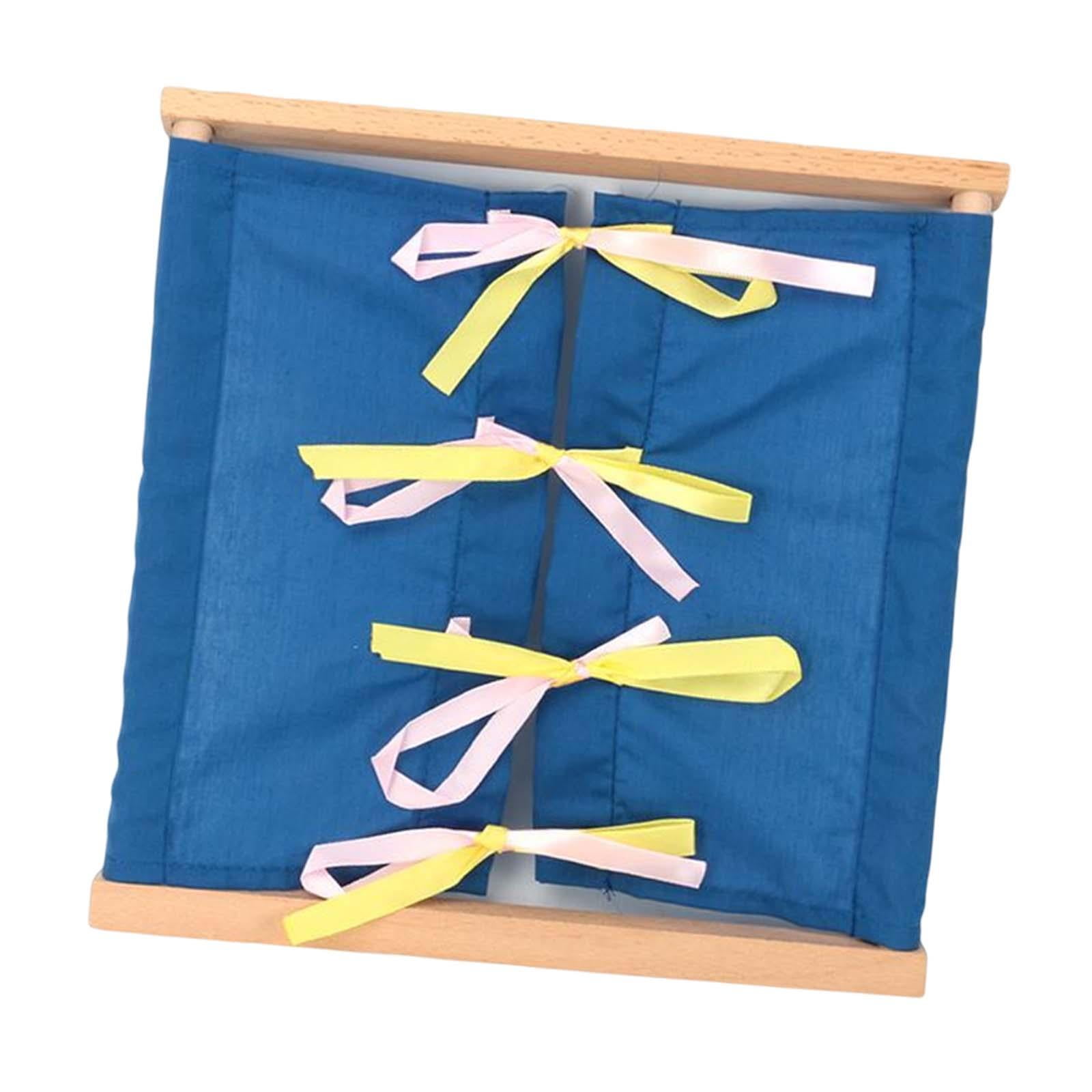 Magideal - Tablero Ocupado De Educación Temprana, Vestido De Aprendizaje, Habilidades Motoras Finas, Tablero De Actividades, Juguete De Viaje, Tablero Sensorial Corbata De Moño