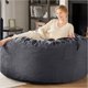thumbnail image 3 of Puf Codi Big Giant con relleno, 150 cm, color gris antracita, 3 of 7