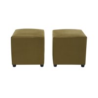 Bodevir - Set Pouf Cali 1C Felpa 30 Verde Musgo
