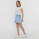 thumbnail image 4 of Falda Mujer Tableada Azul Claro Corona, 4 of 5