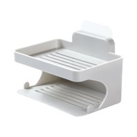 Bothyi - Jabonera Jabonera De Doble Capa Para Baño Hotel Ducha Pared Gris