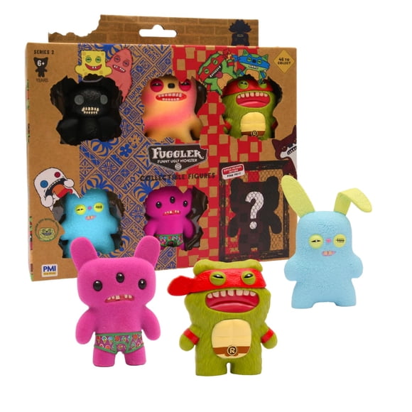 Figuras De Peluche Coleccionables Fuggler Serie 2 Paquete De 6