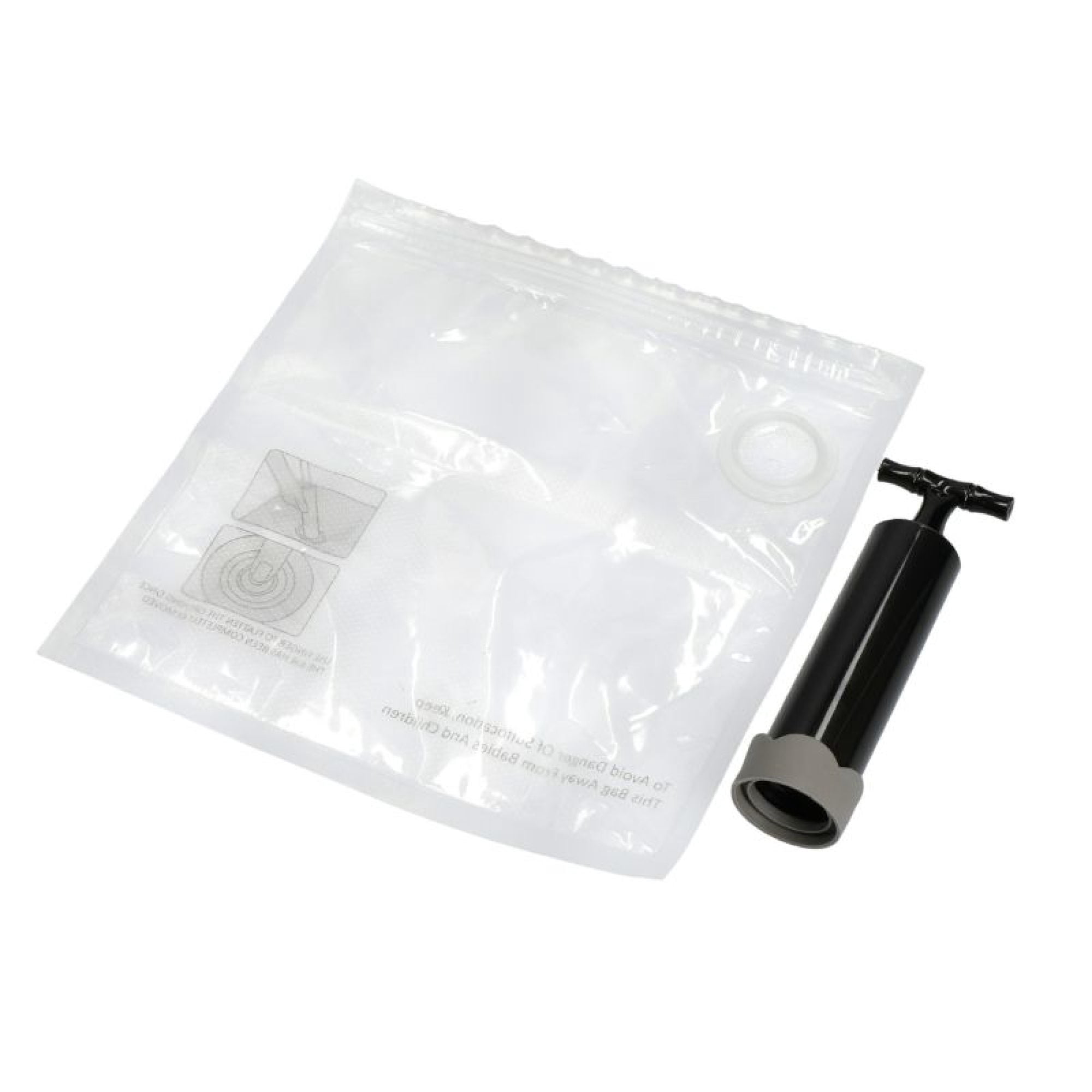 Set De Bolsa Al Vacío De 4 Piezas Plástico Transparente