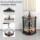 thumbnail image 3 of Soporte para tacos de billar TORPSPORTS 55x36x36 cm Madera, 8 tacos, negro, 3 of 7