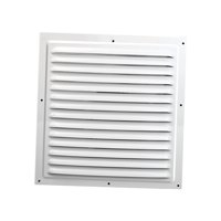 Magideal - Cubierta De Rejilla De Ventilación Cuadrada De Aluminio Aleación Para Aire Con Rejilla Antirretorno Fácil Instalación Adecuada Para Baño Hogar Oficina 30 Centimetros