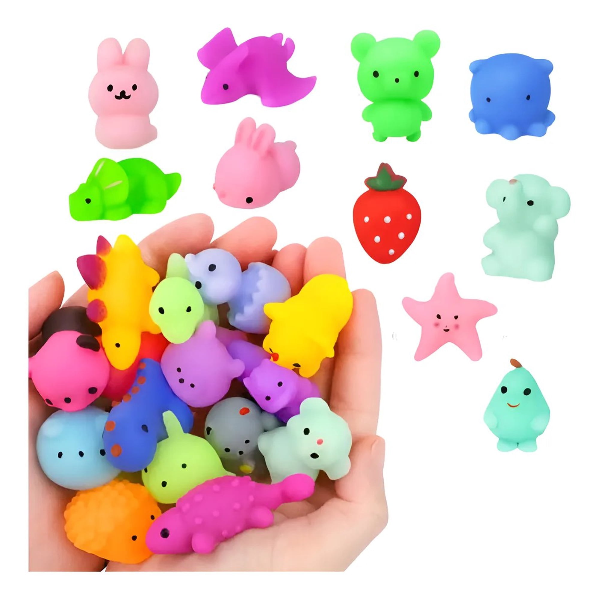 Linea Sport - Pack De 100 Figuras Tiernas Squishy Animales Para Colección
