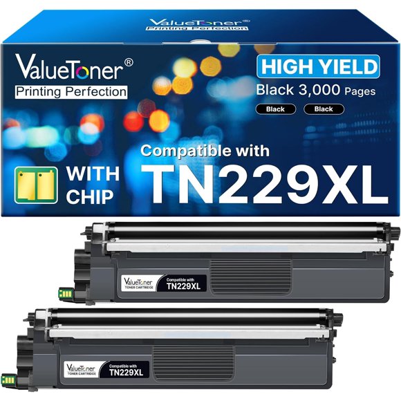 Cartucho de tóner láser Valuetoner TN229XL negro (paquete de 2)