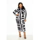 thumbnail image 1 of Saronite Vestido Ajustado Fruncido con Estampado Animal (Talla Grande para Mujer), 1 of 4
